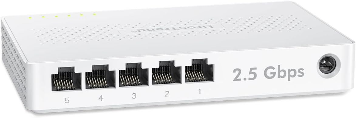 BrosTrend 5 Port 2.5Gb Switch Unmanaged for PC, Game Consoles, NAS, Server - Image 3