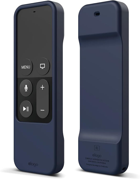elago R1 Intelli Case [Jean Indigo]-[Magnet Technology][Anti-Slip][Lanyard Included][Heavy Shock Absorption] Compatible with Apple TV Siri Remote 1st Generation