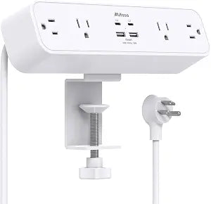 Mifaso PD30W Desk Clamp Power Strip, Surge Protector, Fast Charging Station