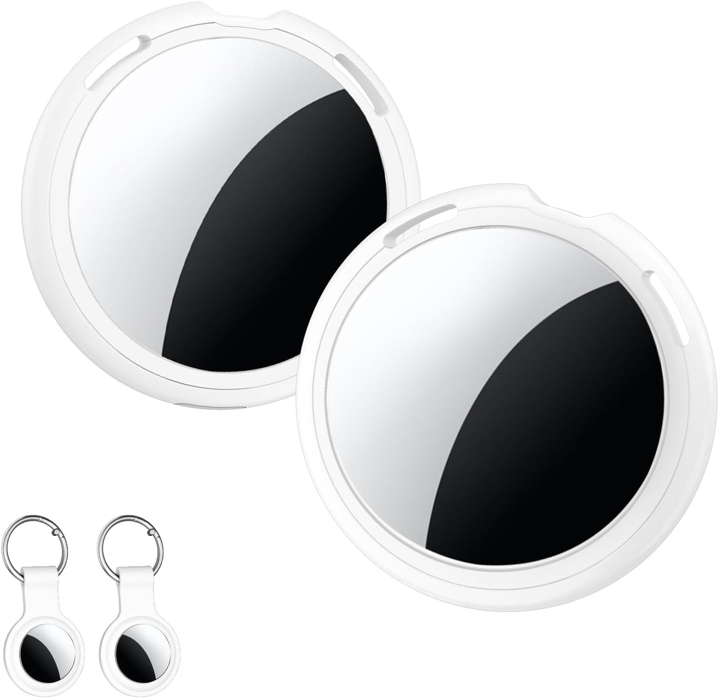 Bluetooth Item Tracker Tags, 2-Pack — Worldwide Tracking, No Monthly Fee