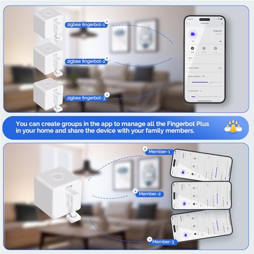 MOES Zigbee Fingerbot Plus, Smart Button Pusher, Needs MOES Zigbee Hub