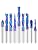 EANOSIC 9PCS Carbide CNC Router Bits Set 1/4 Inch Shank, Multiple Uses Spiral Router Bit for Woodworking Detail Carving Trimming V Groove Engraving Slotting Mortise