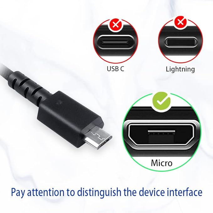 HUYUN 1.8M USB Charging Cable Replacement for Logit G533 G633 G933 Gaming Headset & G502 Hero Lightspeed Mouse