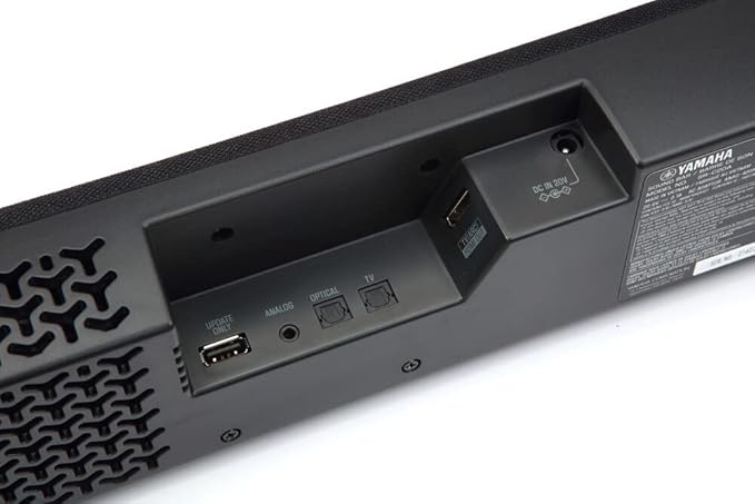 Yamaha Audio SR-C20A Compact Sound Bar with Built-in Subwoofer and Bluetooth, Black