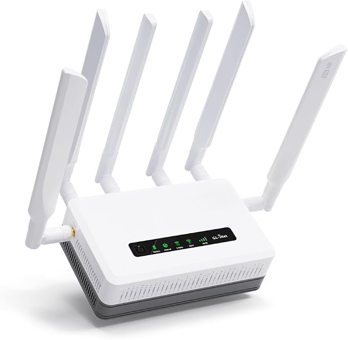 GL.iNet GL-XE3000 Puli AX 5G Router with Dual SIM and 6400mAh Battery