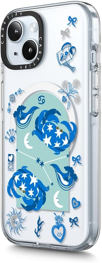 CASETiFY Clear iPhone 15 Plus Case [Not Yellowing / 6.6 ft. 3X Military Grade Drop Protection/Compatible with Magsafe] - Cancer - Clear