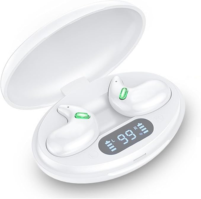 Sleep Headphones Invisible Wireless Bluetooth Sleep Earbuds for Side Sleepers,Comfortable Noise Blocking Wireless Headphones for Sleeping,7H Single Use,Stable Bluetooth 5.2 Connection,White