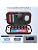 Switch Carrying Case Compatible with Nintendo & OLED, Portable Switch Travel Carry Case Fit for Joy-Con and Adapter, Hard Shell Protective OLED Pouch Bag with 20 Games, Red For N DS Cases & Storage