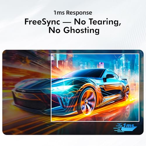 Computer Monitor, 4K Computer Monitor (3840 x2160) up to 120Hz, Gaming Monitor 32", Gaming Monitors w/ 99% sRGB, AMD FreeSync, IPS Panel,Computer Monitors w/ 1ms Display, VESA Mountable, Black