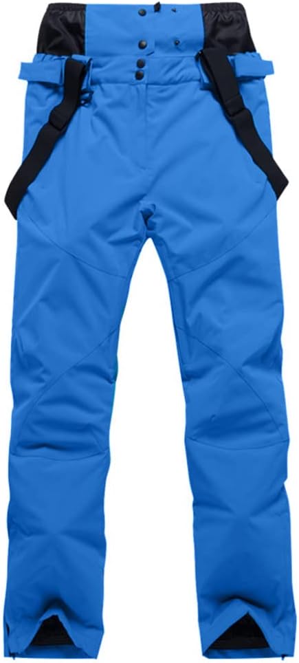 YEEFINE Men's Waterproof Snow Ski Pants Insulated Warm Winter Outdoor Snowboard Bibs with Suspenders