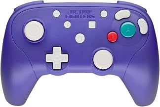 Retro Fighters BattlerGC Wireless Controller - Gamecube, Game Boy Player, Switch & PC Compatible (Blue/Purple) - Image 1