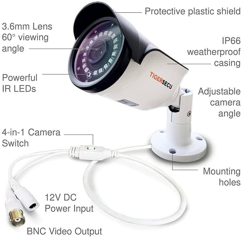 TIGERSECU 2MP Metal Long Range Security Camera for T | Smart Home - Image 7