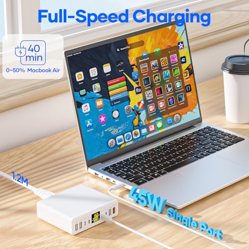 200W USB C Charger 8-Port with LED Display USB Charging Station - Image 6