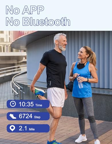 GRV Pedometer Watch No Bluetooth Steps Counter Simple Fitness Tracker