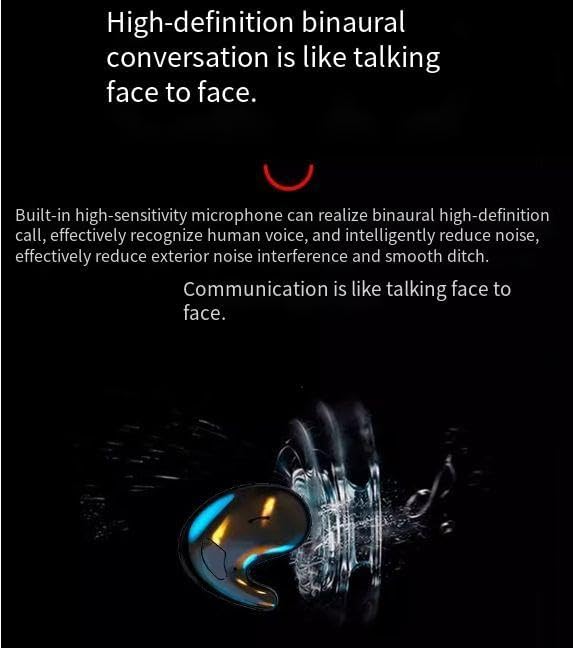 Sleep Headphones Invisible Wireless Bluetooth Sleep Earbuds for Side Sleepers,Comfortable Noise Blocking Wireless Headphones for Sleeping,Stable Bluetooth 5.2 Connection,Black