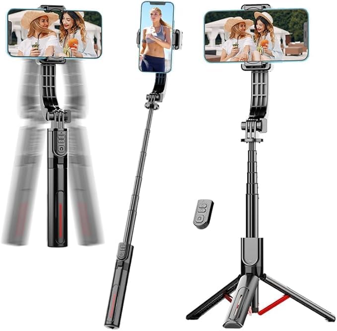 Phone Gimbal Stabilizer for Phone, Selfie Stick & Tr | Phone Accessori - Image 1
