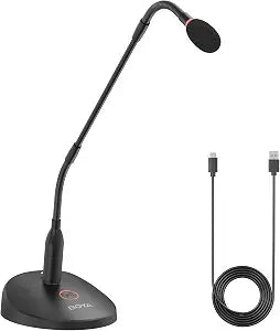 BOYA BY-GM18CU Gooseneck Condenser Microphone with Base for Online Meetings
