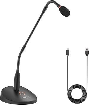 BOYA BY-GM18CU Gooseneck Condenser Microphone with Base for Online Meetings