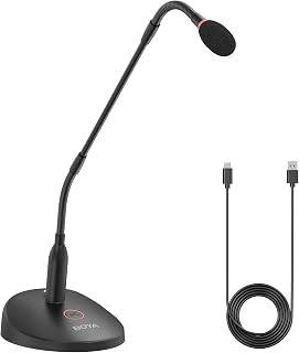 BOYA BY-GM18CU Gooseneck Condenser Microphone with Base for Online Meetings - Image 1
