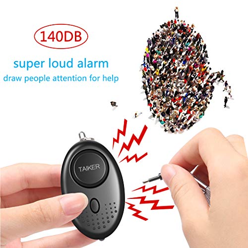 Personal Alarm for Women, 10Pcs 140dB Self Defense Keychain LED Light