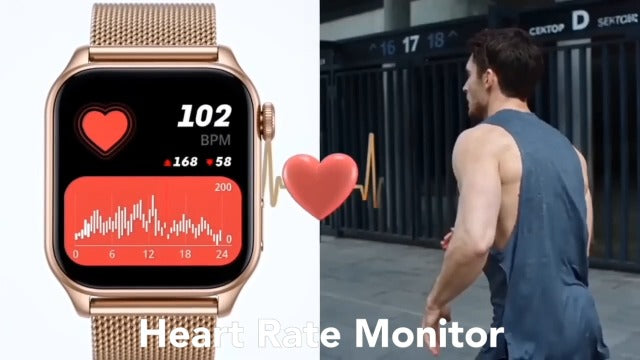 Smart Watches for Women, 1.83" HD Fitness Tracker (Answer/Make Calls), IP68 Waterproof, 120+ Sport Modes with Heart Rate and Sleep Monitor, Fitness Watch for iPhone/Android