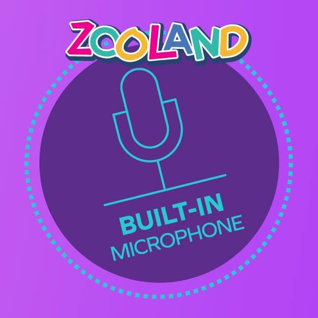 Coby Zooland Wired Plush Kids’ Headphones, Portable Over-Ear Headphones with 3.5mm Jack and Built-in Splitter, Volume Limit at 85 dBs, Built-in Microphone, Adjustable Headband, Unicorn Sparkle
