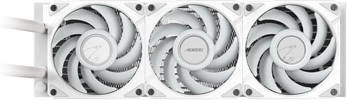 GIGABYTE AORUS WATERFORCE II 360 ICE AIO Liquid CPU Cooler- 3x120mm ARGB Fans, slide-in interlocking mechanism, DAISY-CHAIN, Intel LGA 1851 and AMD AM5 Compatible