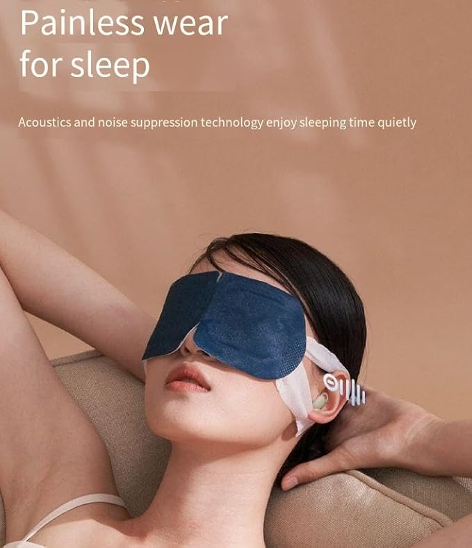 Invisible Wireless Bluetooth Sleep Earbuds for Side Sleepers,Smallest Invisible Sleep Headphones,Comfortable Noise Blocking Wireless Headphones for Small Ears Sleeping,Working,Hiking, Beige