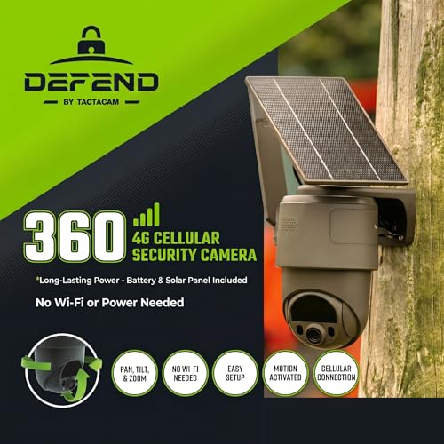 TACTACAM Defend 360 Cellular Security Camera, Solar | Charging & Power - Image 4