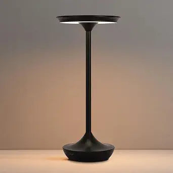 EJQ Rechargeable Cordless Table Lamp, 6000mAh Battery Operated LED Table Lights,Touch Control - 3 Color Dimmable for Bedroom, Patio, Cofee, Outdoor,Dining Home,Restaurant&Living Room-Black