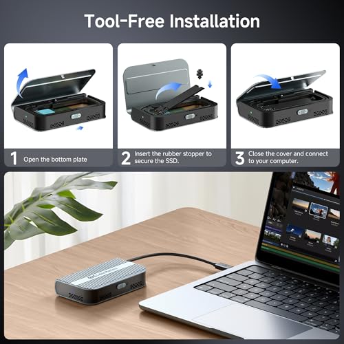Cable Matters 40Gbps USB4 / Thunderbolt 4 SSD Enclosure for M.2 NVMe SSD