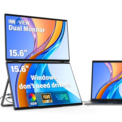 InnoView Portable Dual Monitor 15.6" 1920x1080 Dual | Computer Accesso - Image 2