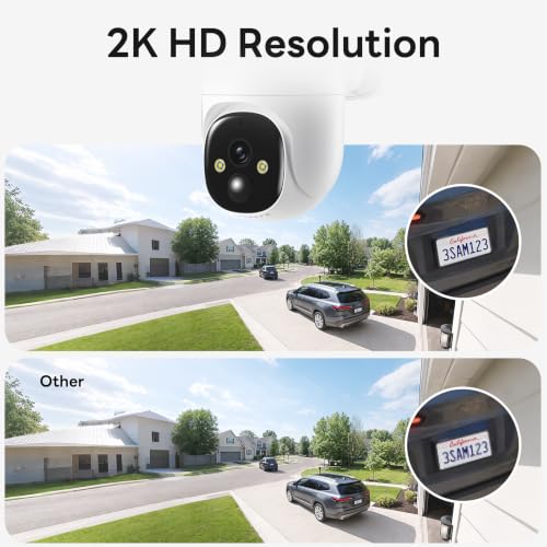 2K Solar Security Cameras Wireless Outdoor, WiFi Cameras for Home Security