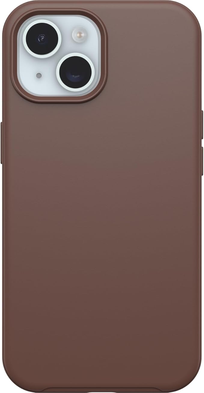 OtterBox iPhone 15, iPhone 14, and iPhone 13 Symmetry Series Clear Case - Quilted Poppies (Red), Snaps to MagSafe, Ultra-Sleek, Raised Edges Protect Camera & Screen