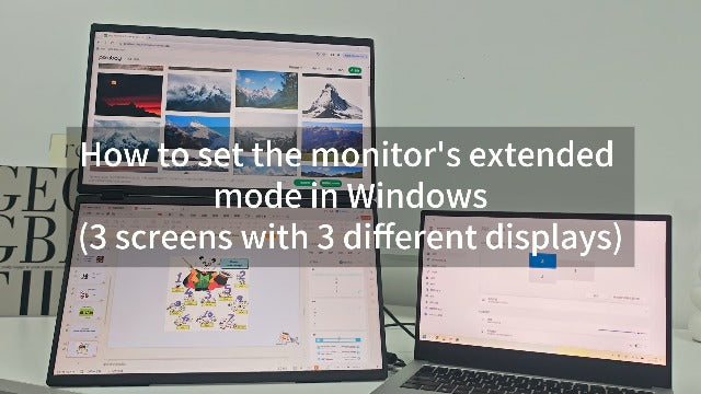 InnoView Dual Portable Monitor 15.6" 1920x1080 Dual Stacked Foldable Monitor | 315° Screen Adjustment | USB-C/HDMI Dual Screen Monitor for Laptop, Mac, Windows