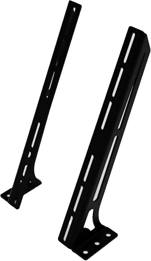 Droppin' Hz Floor & Wall Mount Amplifier Rack, Compact Laser-Cut Steel Audio Equipment Rack for Car Audio Sound System, Black Powder Coated Amps Rack, Racks for Sound Equipment, Amplifier Not Included