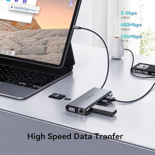 OPXYL 11-in-1 USB C Hub Multiport Adapter, USB C Doc | Computer Access - Image 6