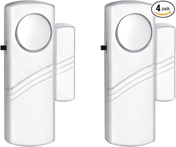 Security Door Window Alarm, 90DB Wireless Sensor Door Window Burglar Alarm