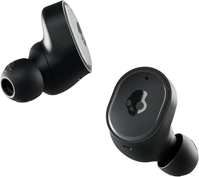 Skullcandy Sesh ANC XT Wireless Earbuds, Bluetooth Headphones, Noise Cancelling, Up to 46 Hours Battery with Charging Case, Sweat and Water Resistant, Microphone for iPhone Android - True Black