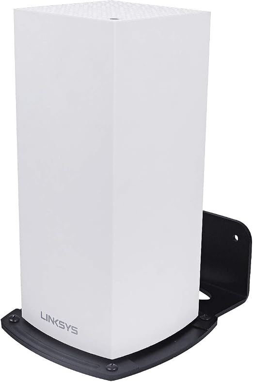 HOLACA Wall Mount Holder for Linksys Velop WiFi 6 Mesh Router MX5 Velop Ax MX4200, Bracket Hanger Stand Compatible with WiFi System for Whole Home Network(1 Pack)