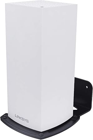 HOLACA Wall Mount Holder for Linksys Velop WiFi 6 Mesh Router MX5 Velop Ax MX4200, Bracket Hanger Stand Compatible with WiFi System for Whole Home Network(1 Pack)