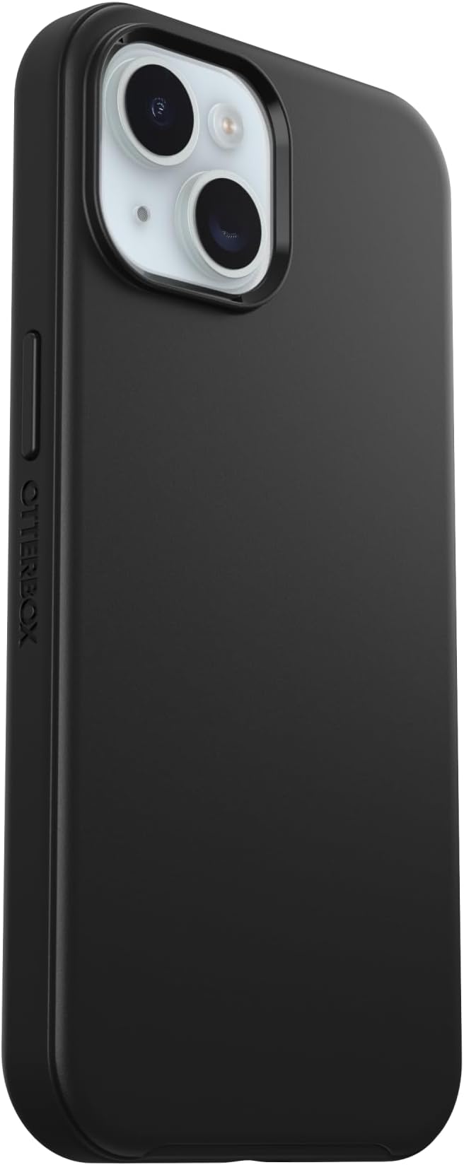 OtterBox iPhone 16e, 15, 14, & 13 Symmetry Series Case - Black, Snaps to MagSafe, Ultra-Sleek, Raised Edges Protect Camera & Screen