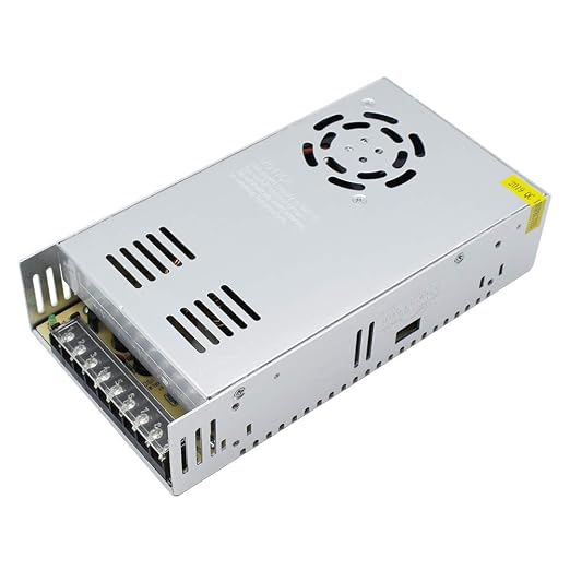 inShareplus 24V 16.5A 400W LED Power Supply, AC 100-240V to DC 24 Volt Regulated Switching Converter, Low Voltage Transformer for Strip Lights, Lighting Modules and 24V Devices