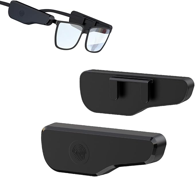 External Glasses Bluetooth Headphones, Open Ear Audio & Bone Conduction for Sports Running, Wireless Universal Fit Headphones for Glasses