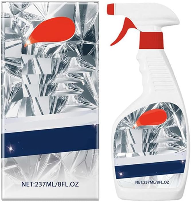 Chandelier Cleaner Drip Dry Spray, Chandelier Cleaner Drip Dry Spray No Wipe, Spray Away Dust Remover, Crystal,Figurine, Crystal Cleaner, Streak-Free Shine on Crystal (1pcs)