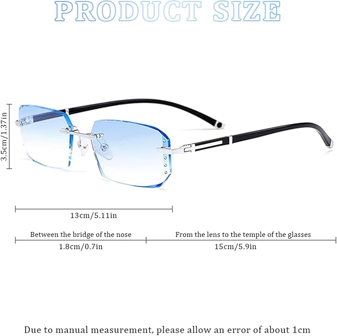 2026 New Clarity Blue Glasses, Clarity Multifunctional Smart Blue Glasses, Automatic Adjustment Eye Reading Glass for Men/Women with Case and Glasses Cloth