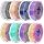 SUNLU 3D Printer Filament Bundle, Silk Filament Multicolor, Individually Vacuum Packed, Dual Color*5, Triple Color *3, 2kg in Total