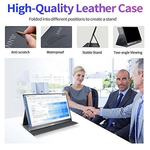 MNN 15.6" FHD 60Hz Portable Monitor USB-C HDMI IPS HDR Gaming Laptop - Image 8