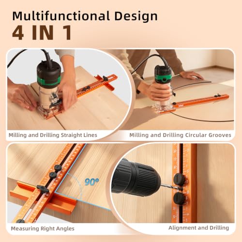 Imbot Router Circle Cutting Jig Adjustable Woodworking Cabinet Hardware