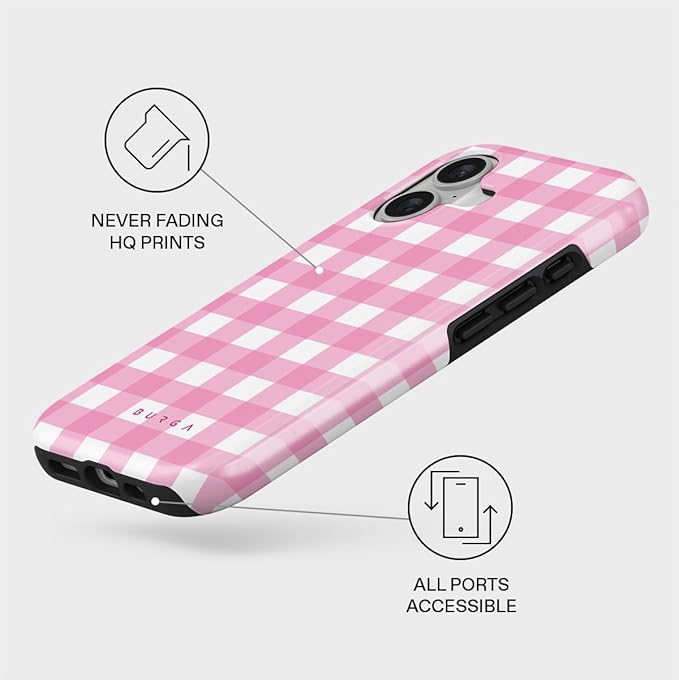 BURGA Phone Case for iPhone 17 - Cute, Trendy, Aesthetic, Pattern Phone Cover, Hard Shell Protection - fits Apple iPhone 17 Case for Women and Men